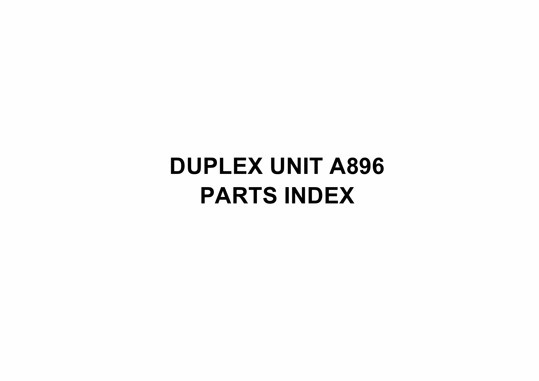RICOH Options A896 DUPLEX-UNIT Parts Catalog PDF download-5